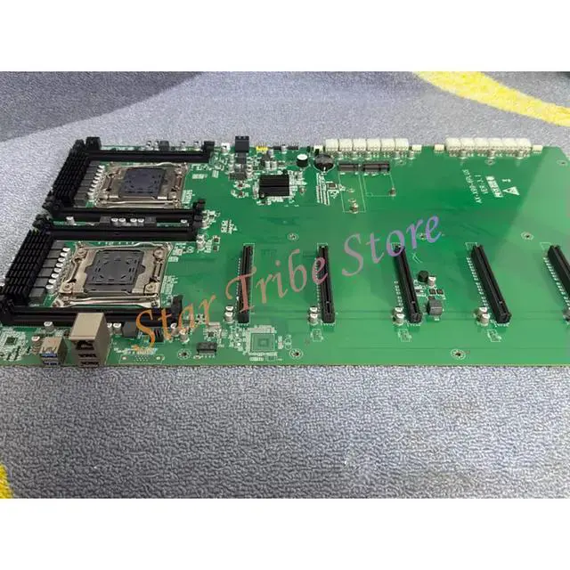 Alt view image 2 of 3 - X99-6PLUS VER 3.1 Six Card Server Motherboard AX-X99-6PLUS VER 3.1