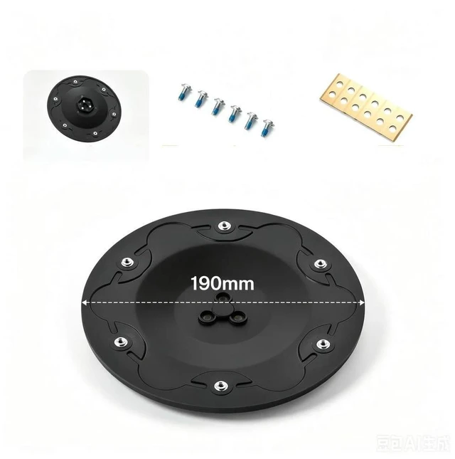 Alt view image 3 of 3 - Robotic Lawnmower Disc Assembly with 6 Titanium Designed for Eufy E15 E18 and For TerraMow Models V600 V1000 S800 S1200