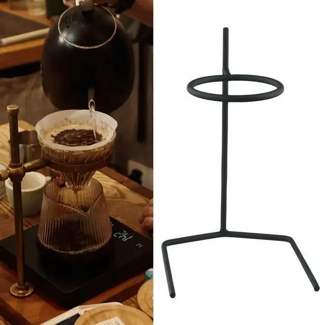 Alt view image 2 of 3 - Coffee Dripper Stand Coffee Filter Holder 8.37*5.31*5.19in Exquisite Lightweight Stainless Steel