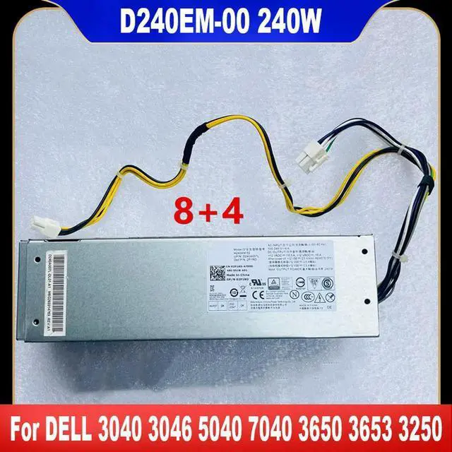 Main image of D240EM-00 For Optiplex 3040 3046 3050 5040 7040 3650 3655 3660 3668 3653 3250 8Pin 240W Power Supply HU240AS-00 AC240NM-00
