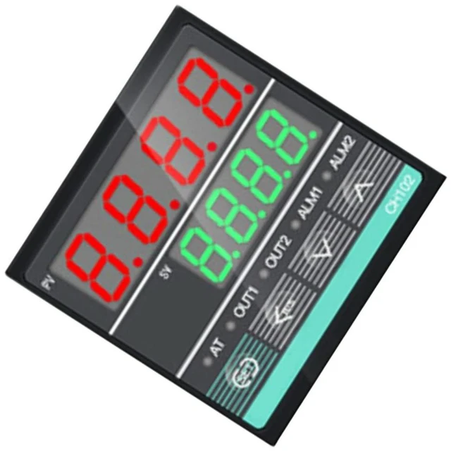 Main image of Digital PID Controller CH102 Dual Output 220VAC for Dryers Ovens Injection Molding and Other Industrial Temperature Systems