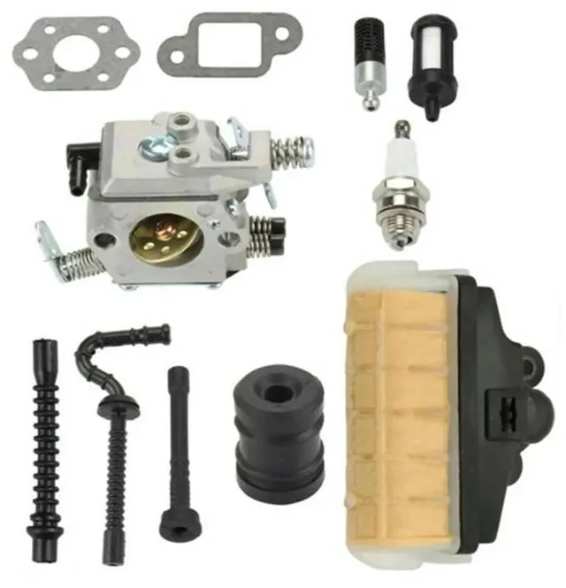 Main image of Chainsaw Performance Kit Carburetor Small Engine Carburetor Carburetor Kit Fuel Line Oil Filter Oil Line Muffler Gasket