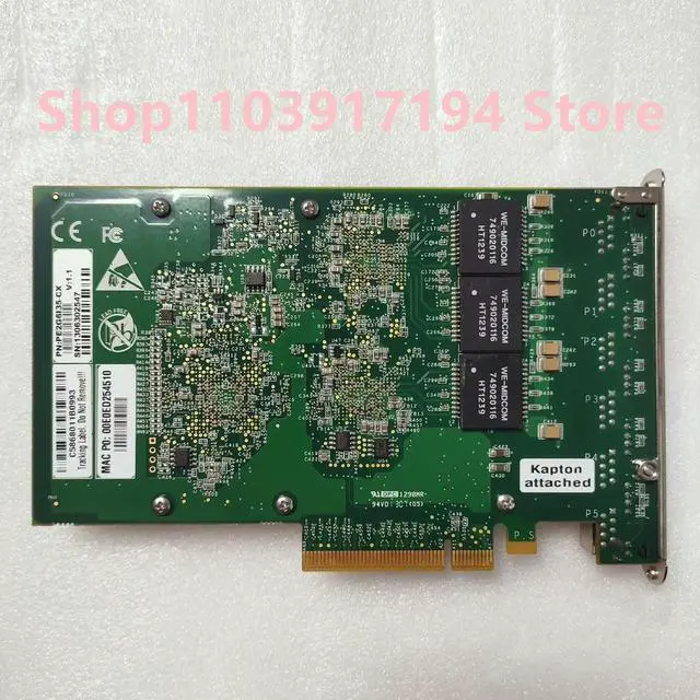 Alt view image 2 of 2 - I350am4 chip I350-t6 PE2G6I35-CX 00E0ED254510 Six-port Gigabit Network card