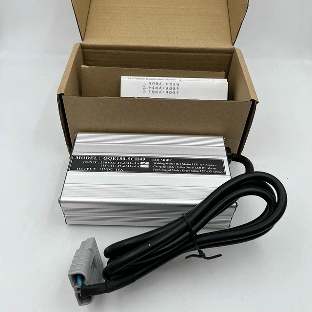 Alt view image 2 of 6 - QQE180-5CH49 Charger 12V15A Semi-electric Stacker Forklift Charger