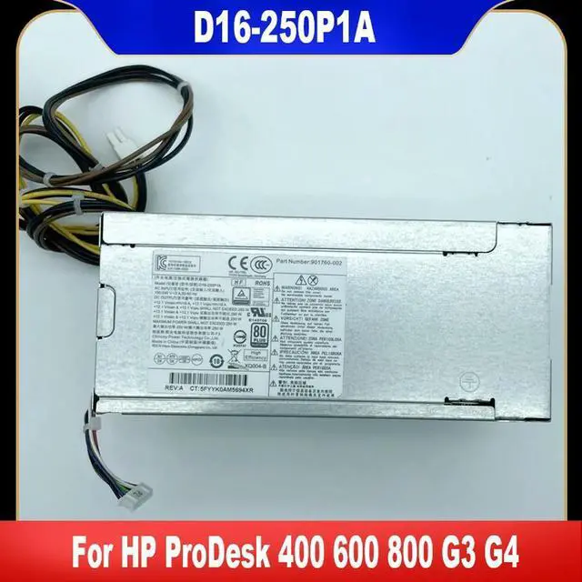 Main image of D16-250P1A For ProDesk 400 600 800 G3 G4 Power Supply 250W PCH022 L08417-002 901761-002