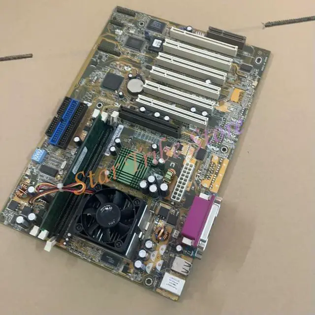 Alt view image 3 of 3 - Motherboard TUSL2-C REV.1.04 With CPU Fan And Memory