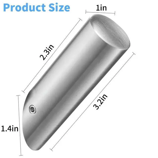 Alt view image 2 of 3 - Stainless Steel Wall Hook for Clothes Hanging Punch Design 8x5.8x3.5cm Silver or Black for Bathroom Bedroom Walls