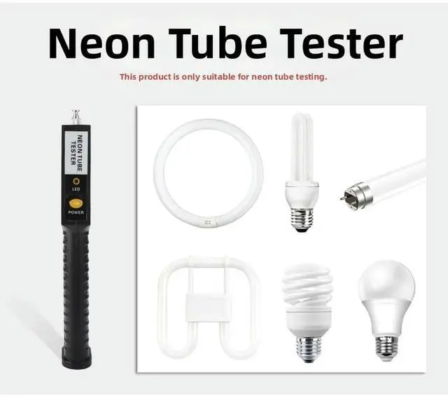 Alt view image 2 of 3 - Neon Lamp Testing Device for T4 Tube Types Features LED Indicator to Show Real Time Leak and Operation Results