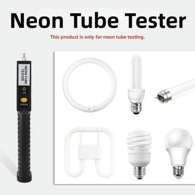 Alt view image 3 of 3 - Neon Lamp Testing Device for T4 Tube Types Features LED Indicator to Show Real Time Leak and Operation Results