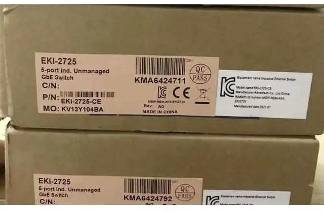 Alt view image 2 of 3 - EKI-2725 EKI-2725-CE 5-Port Gigabit Industrial Switch