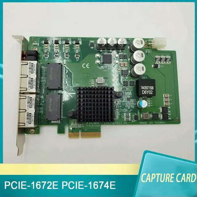 Alt view image 2 of 3 - 1Pcs PCIE-1672E PCIE-1674E 4-Port Visual Image Capture Card