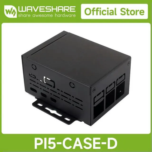 Alt view image 2 of 3 - Industrial Grade l Case (D) for Raspberry Pi 5, Larger Internal Space, Supports Installing Official Cooling Fan