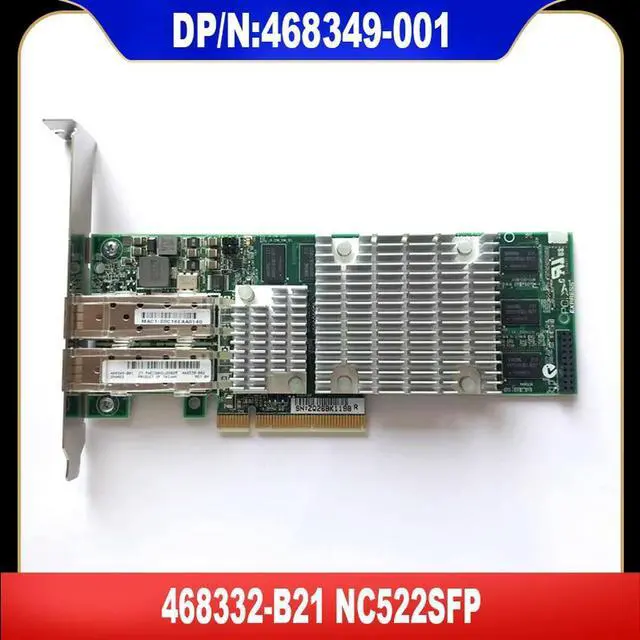 Main image of 468349-001 For Server Adapter 468332-B21 NC522SFP Dual 10G 10GB SFP Server Adapter Ethernet SFP Dual Port NIC PCIex8