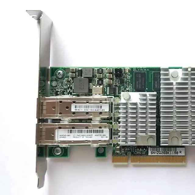 Alt view image 3 of 3 - 468349-001 For Server Adapter 468332-B21 NC522SFP Dual 10G 10GB SFP Server Adapter Ethernet SFP Dual Port NIC PCIex8