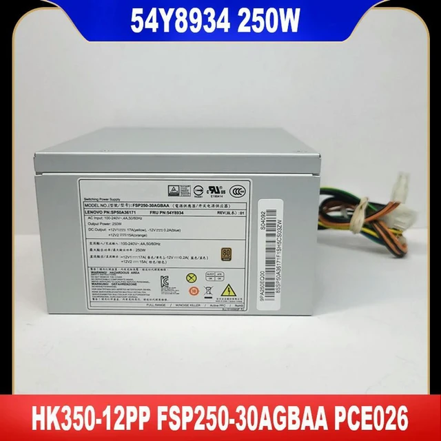 Main image of HK350-12PP PCE026 FSP250-30AGBAA 54Y8934 For M700 M800 M900 M910S H50-50 E50-05 300-20ISH 700 710 250W Power Supply