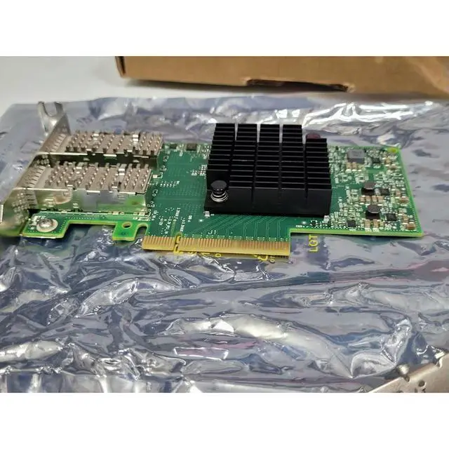 Alt view image 2 of 3 - MCX4121A-XCAT ConnectX-4 Lx EN 10GbE 10Gb/s Dual Port Network Card NIC CX4121A