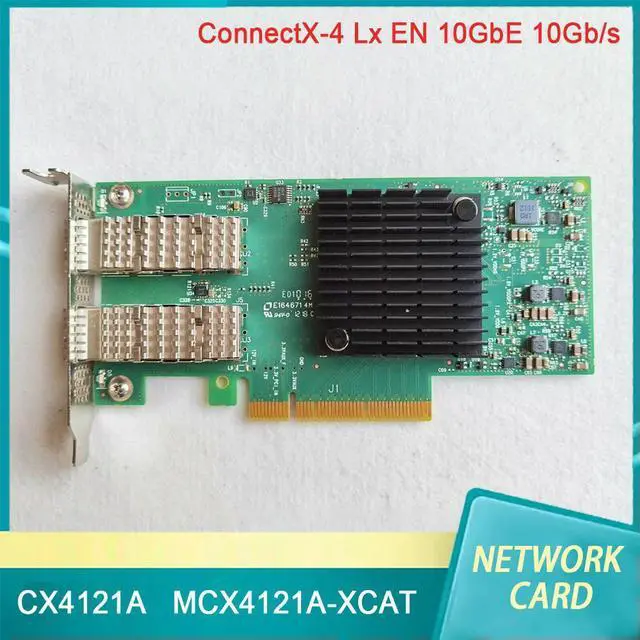 Main image of MCX4121A-XCAT ConnectX-4 Lx EN 10GbE 10Gb/s Dual Port Network Card NIC CX4121A