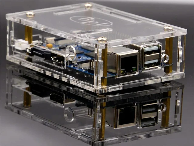 Alt view image 2 of 3 - Banana Pi M1+ Board good Acrylic Clear Case/Box