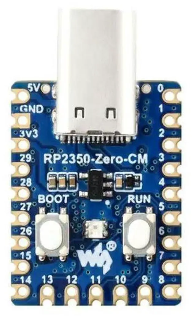 Alt view image 3 of 3 - RP2350-Zero-CM Mini Development Board, Dual-core And Dual-architecture, Onboard Type-C Male Port