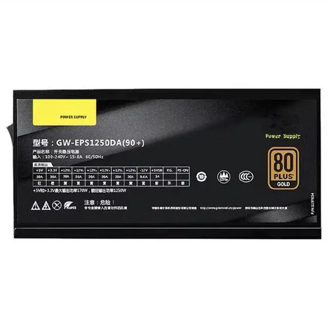 Alt view image 3 of 3 - GW-EPS1250DA(90+) 1250W PSU Server Multi-GPU Server Power Supply