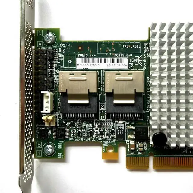 Alt view image 3 of 3 - MR SAS 9260-8i RAID Controller Card SAS Sata PCI-E 512m RAID5 6G/S 8-PORT RAID Expander Card