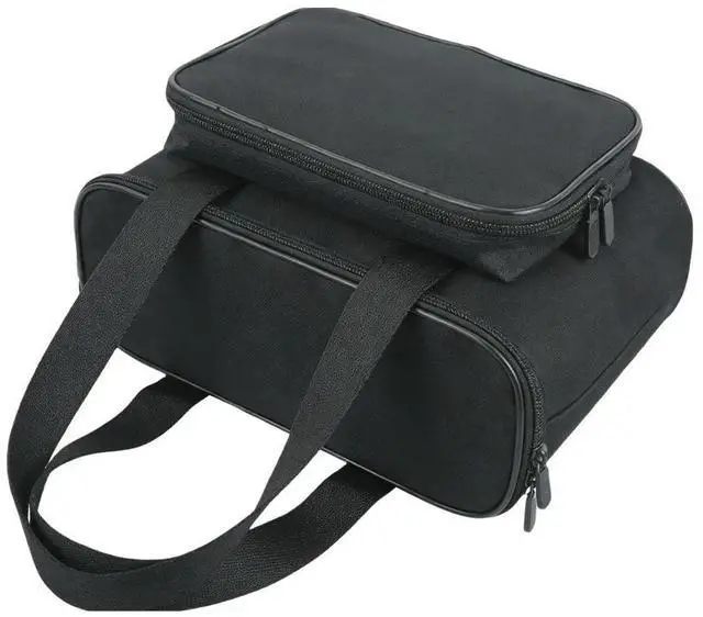 Alt view image 3 of 3 - Travel Case Coffee Machine Bag Compact Design Oxford Cloth Material Side Compartments Coffee Maker