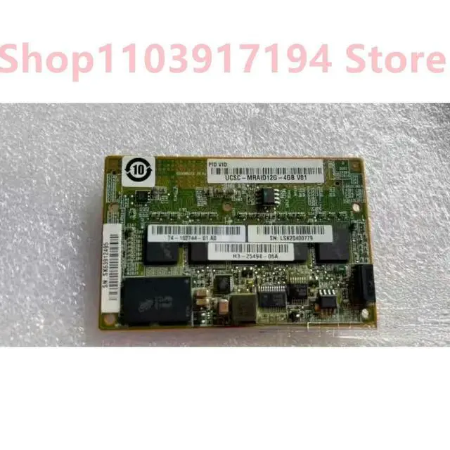 Alt view image 2 of 2 - UCSC-MRAID12G V01 UCSC-MRAID12G-4GB Array card