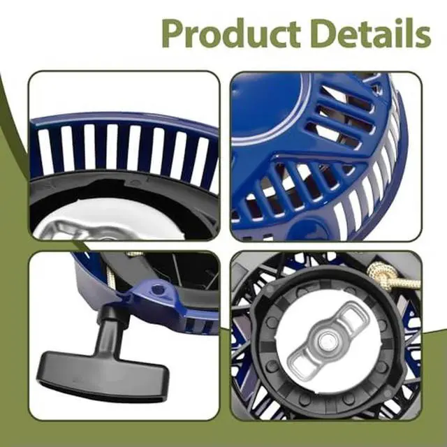 Alt view image 2 of 3 - Pull Starter Assembly for 212cc Engine Models 759787 and 758653 Compatible with Generator Shredder Track Loader