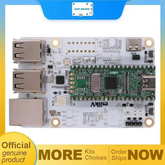 Main image of Milk-V Duo IO Expansion Board for Milk-V Duo Using Sophgo SG2002 RISC-V SoC with USB and Ethernet Interfaces