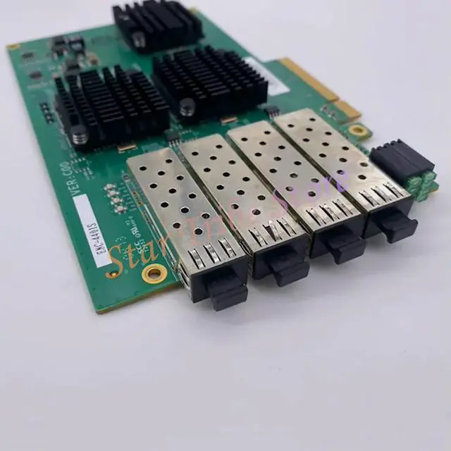 Alt view image 2 of 6 - 4-Port Gigabit Ethernet Card ENC-4401S 100% Tested Fast Ship