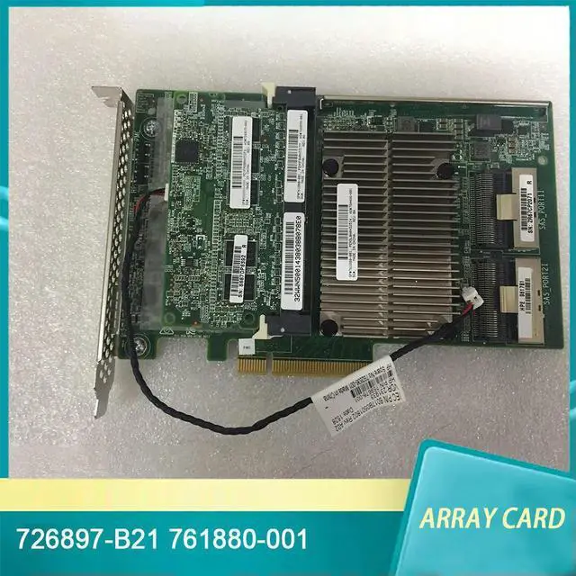 Alt view image 3 of 6 - P840+4G 726897-B21 761880-001 12G/B SAS P840 Array Card