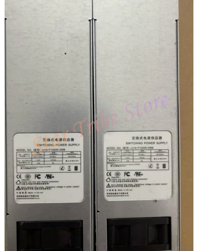 Alt view image 3 of 6 - U1A-F10205-DRB 205W Switch Firewall Redundant Power Supply Cage Model R1A-FH0205