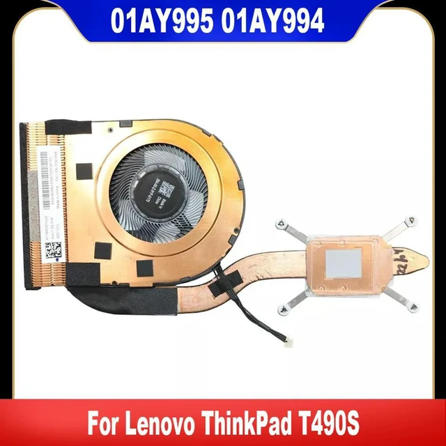 Main image of For ThinkPad T490S Laptop Cooling Fan Cooler Fan With Heatsink 01AY995 01AY994 02DL973