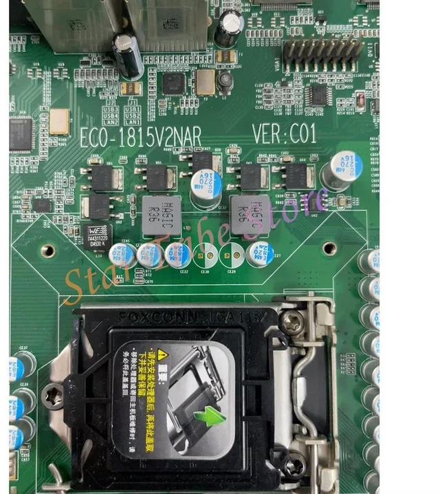 Alt view image 2 of 3 - Industrial Control Computer Motherboard ECO-1815V2NAR VER: C01 EC0-1815V2NAR VER: C01