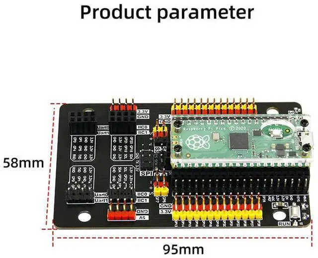 Alt view image 3 of 3 - Yahboom Design sensor kit shield expansion board For Raspberry Pi Pico Development Board