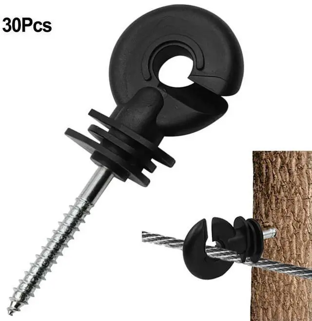 Alt view image 3 of 3 - Practical Outdoor Livestock Thread Hook Fence Insulator Wire Connection Tool Electric Fence Short Circuit Protection