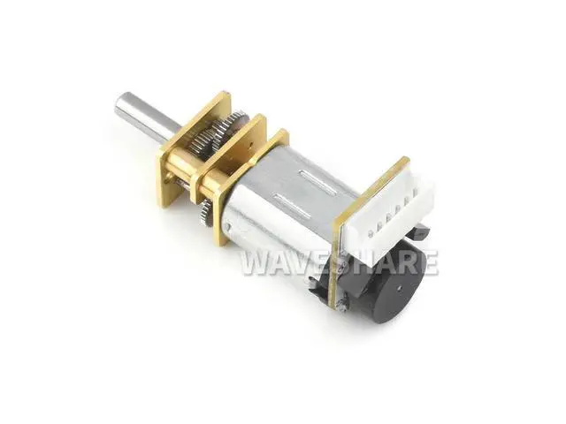 Alt view image 2 of 3 - N20 DC Gear Motor, Magnetic Hall Encoder, All-l Gearbox, High precision Reduction Motor, With L-shaped 6PIN Connector