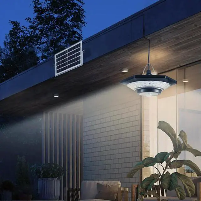 Alt view image 2 of 3 - Solar Powered Shed Light 1000LM with Motion Sensor Remote Control and Multi mode Options IP65 Rated for Reliable Outdoor Use