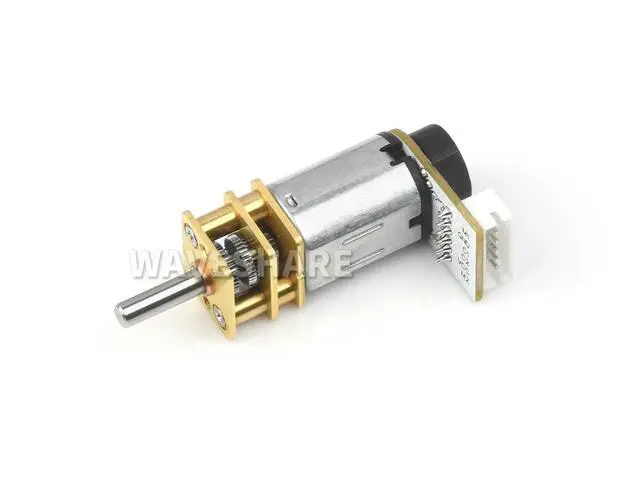 Alt view image 3 of 3 - N20 DC Gear Motor, Magnetic Hall Encoder, All-l Gearbox, High precision Reduction Motor, With L-shaped 6PIN Connector