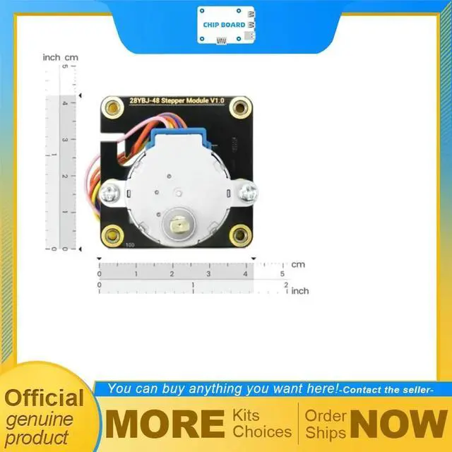 Main image of DFRobot 28BYJ-48 Geared Stepper Motor Kit with Control Driver Board 5V 0.9kgf·cm Torque for STEM Robot Projects