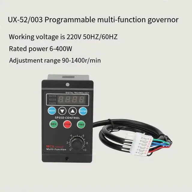Main image of Digital Motor Controller 400W for AC110-240V Supply UX 52/003 Model 50/60Hz Compatible Panel Mount Installation