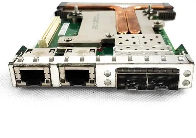Alt view image 2 of 3 - 0C63DV Optical Fiber 10 Gigabit Optical Port Network Card C63DV For R620 R720 R630 R730 R640 R740 Server Ethernet Card