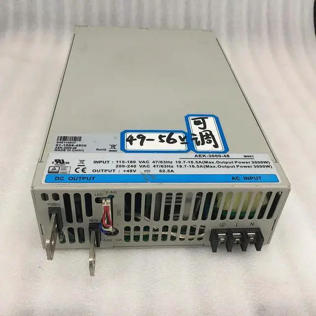 Alt view image 2 of 3 - AEK-3000-48 48V 62.5A 3000W High Power Switching Power Supply 46-51V Adjustable