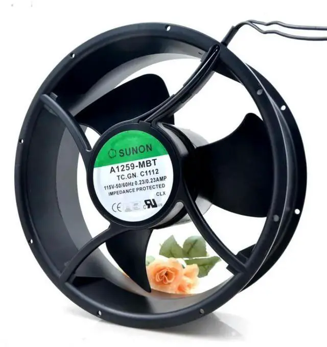 Alt view image 3 of 3 - A1259-MBT TC.GN 115V 0.23A 25489 Cooling fan 25.4CM