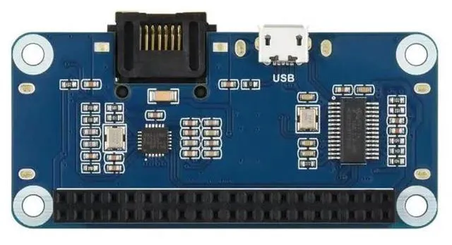 Alt view image 3 of 3 - Ethernet / USB HUB HAT for Raspberry Pi, 1x RJ45, 3x USB
