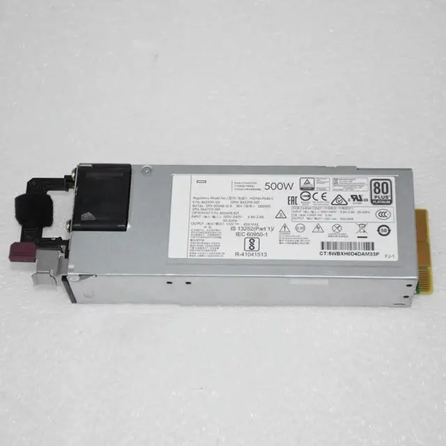 Alt view image 2 of 3 - 500W For DL380 G10 Gen10 500W Server Power Supply HSTNS-PL40-1 865398-001 866729-001 865399-201 865408-B21