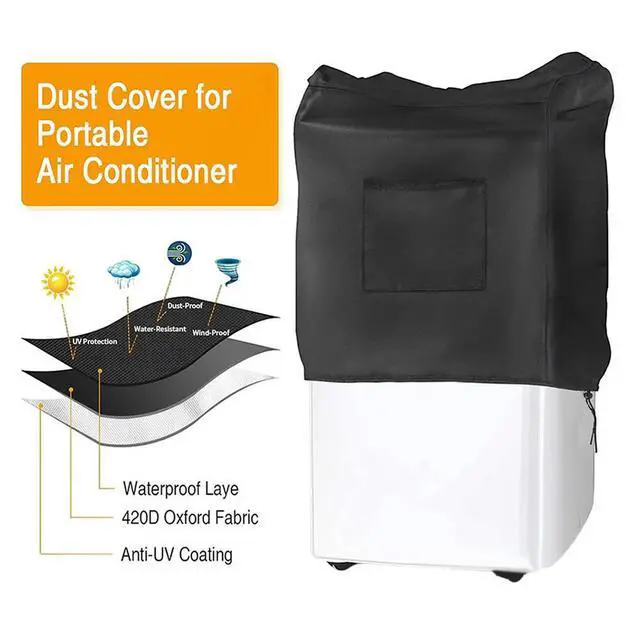 Alt view image 3 of 3 - Waterproof AC Cover AC Cover For Home Adjustable Drawstring Side Pocket Reinforced Handles