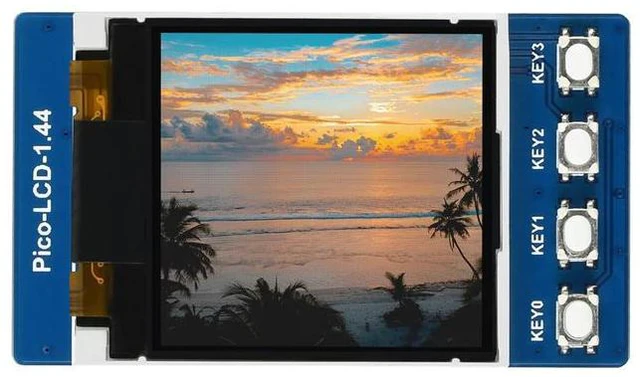 Main image of 1.44inch LCD Display Module for Raspberry Pi Pico, 65K Colors, 128×128, SPI