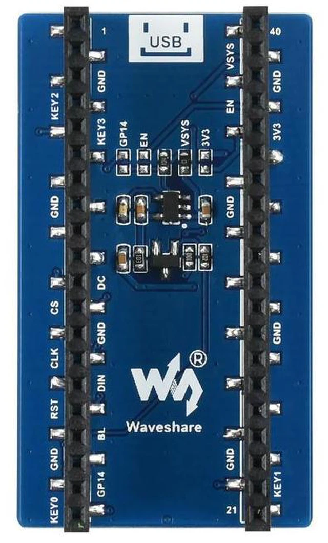 Alt view image 2 of 3 - 1.44inch LCD Display Module for Raspberry Pi Pico, 65K Colors, 128×128, SPI