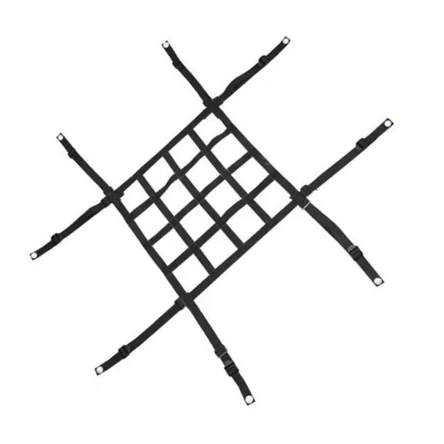 Alt view image 2 of 3 - Adjustable Flowerpot Net with 8 Stainless Steel Hooks and Rope for Large Tall Pots and Plant Containers